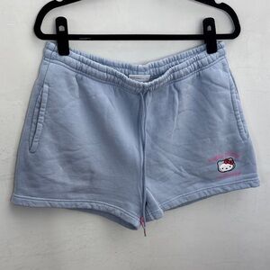 Hello Kitty Light Blue Women's Fleece Shorts